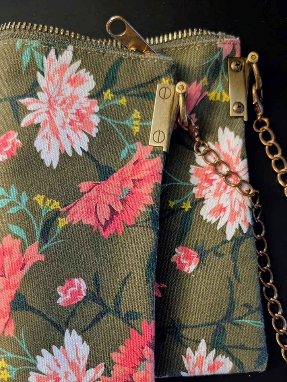 NWOT Custom Small Crossbody Floral Print Canvas Bag - Old Navy Fall 2017 Base